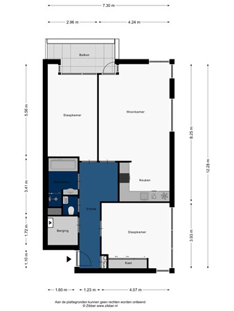 Floorplan - Potgieterlaan 8T, 2321 XW Leiden